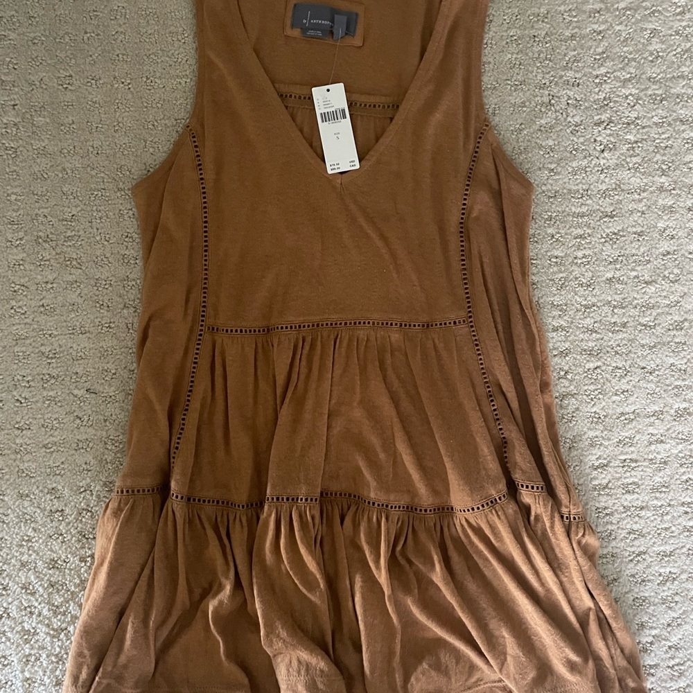 Anthropolgie mustard yellow tank blouse